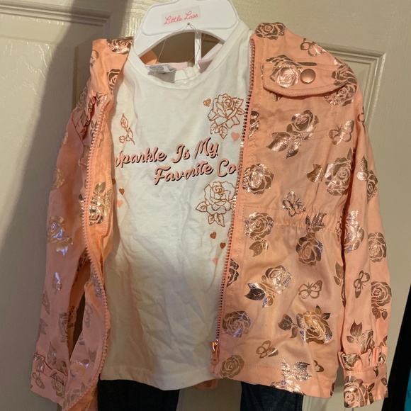 Three piece toddler girl outfit